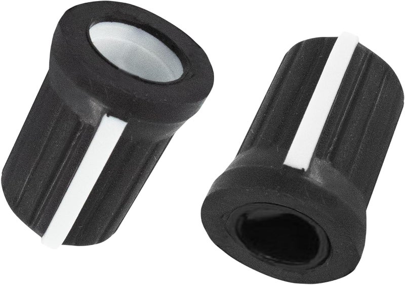 AUXBC 6mm D Shaft Rubber Potentiometer Control Knobs, Pioneer knob DJM Mixer Volume EQ Knob for Electric Guitar DJ Controller Mixer Console Volume Tone Knobs, 5pcs, Black - Image 4